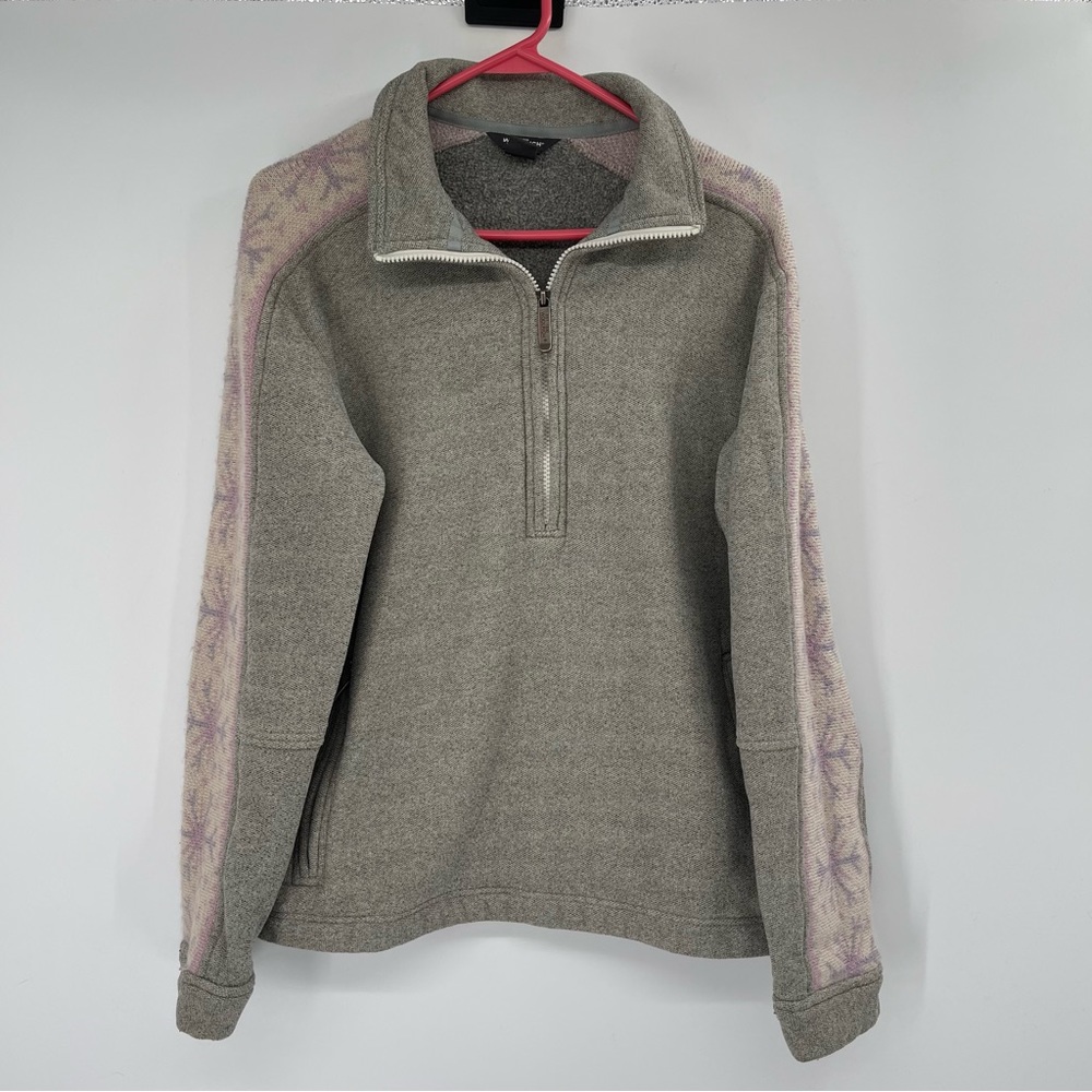 Woolrich 1/4 Zip Snowflake Pullover Sweater Sweatshirt Jacket